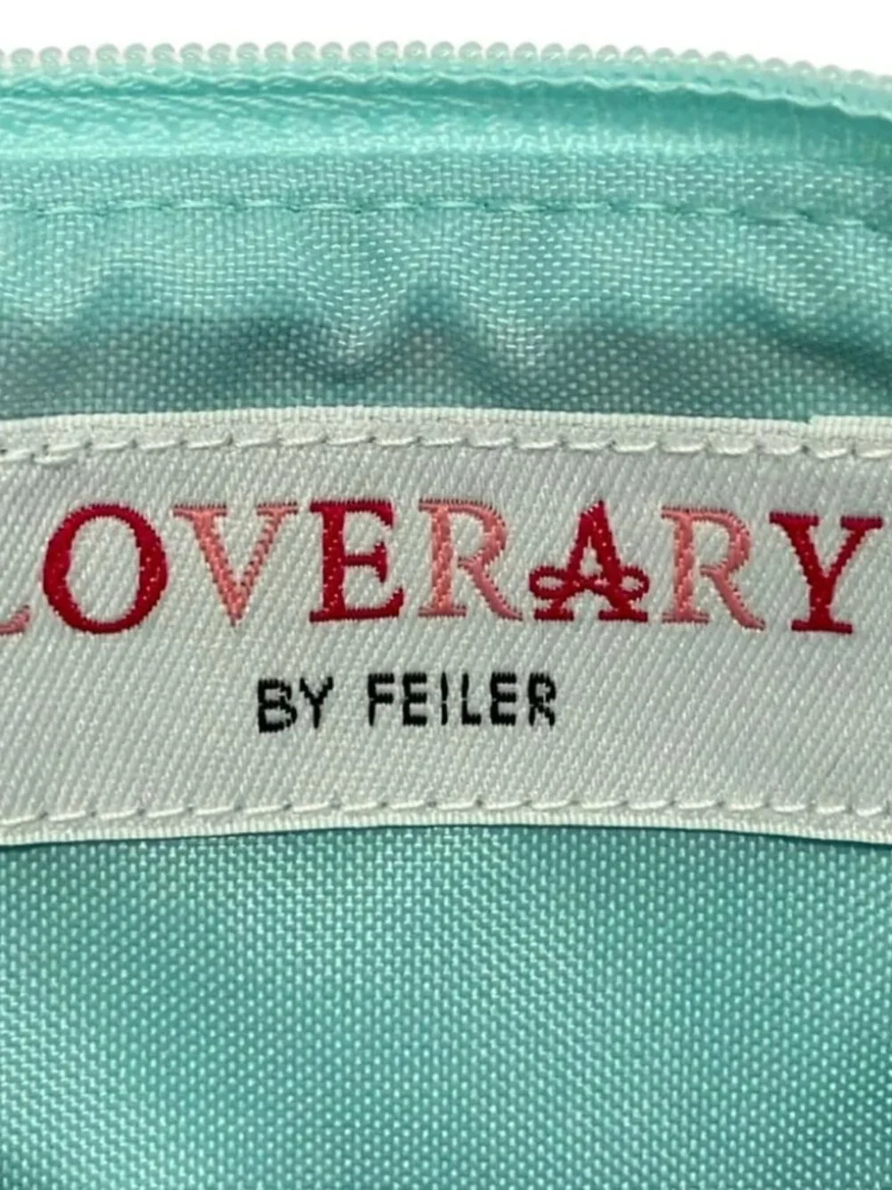 FEILER Pink Light Blue Multi Pile Pouch